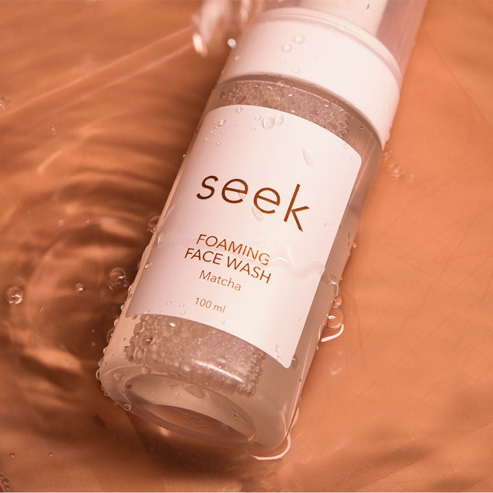 seek skincare foaming face wash matcha